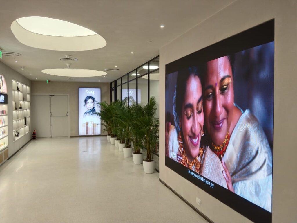 Nykaa's Mumbai store Indoor LED